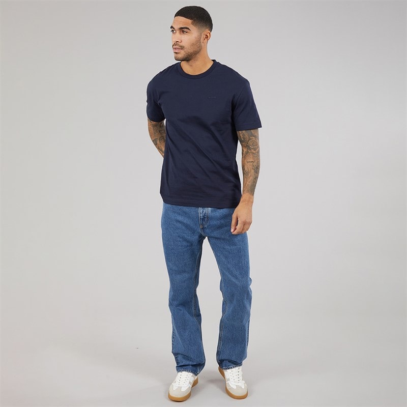 Calvin Klein Mens Cotton Comfort Fit T-Shirt Dark Sapphire - Image 4