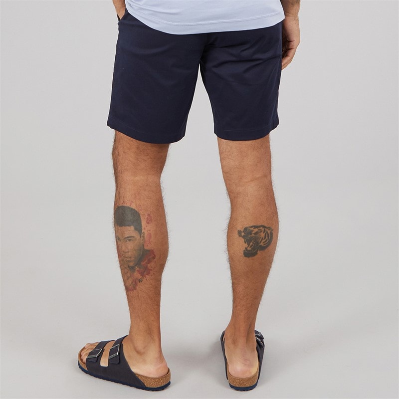 Calvin Klein Mens Sateen Stretch Slim Shorts Dark Sapphire - Image 2