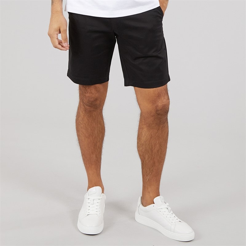 Calvin Klein Mens Sateen Stretch Slim Shorts Ck Black - Image 1