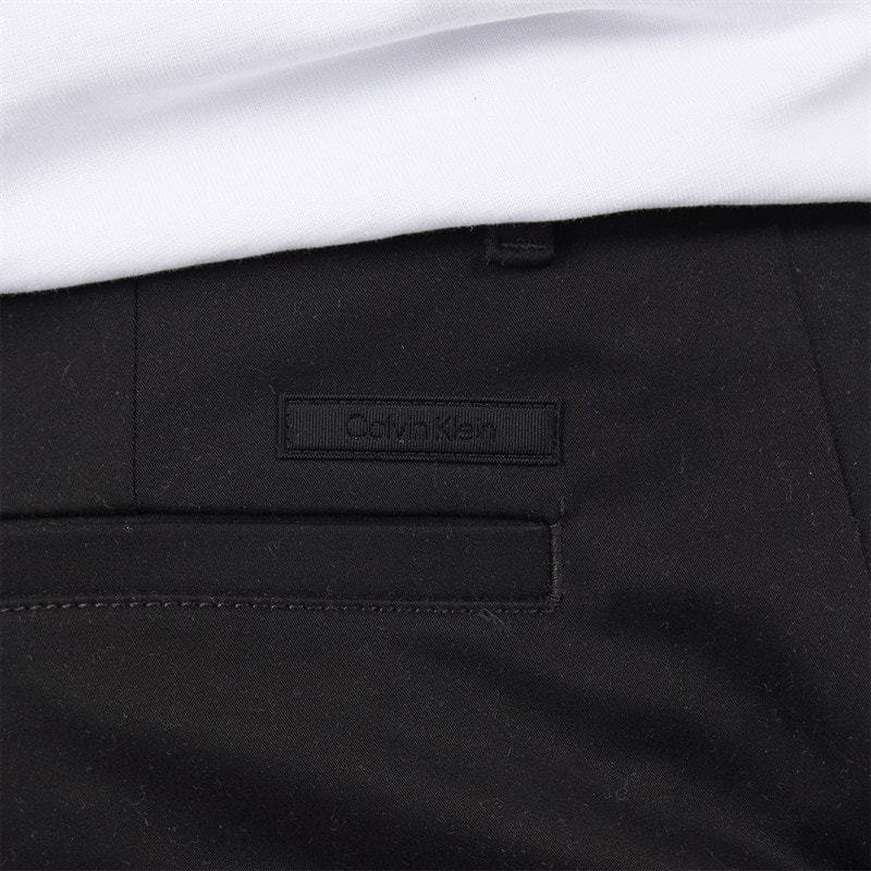 Calvin Klein Mens Sateen Stretch Slim Shorts Ck Black - Image 3