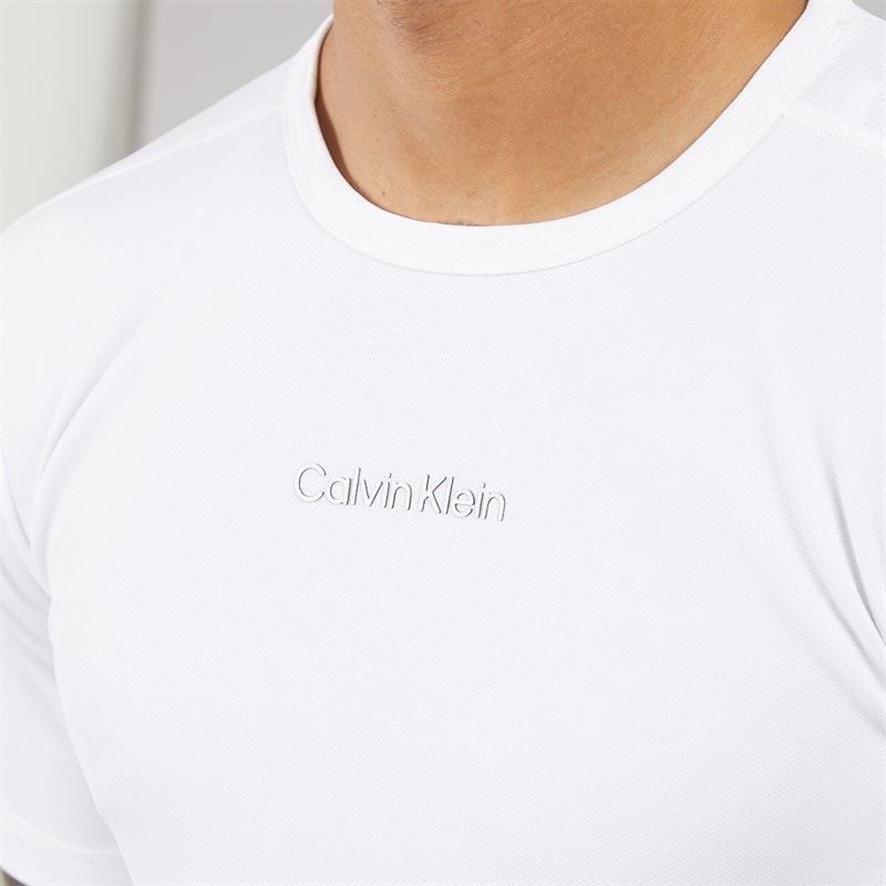 Calvin Klein Mens T-Shirt Classic White - Image 3
