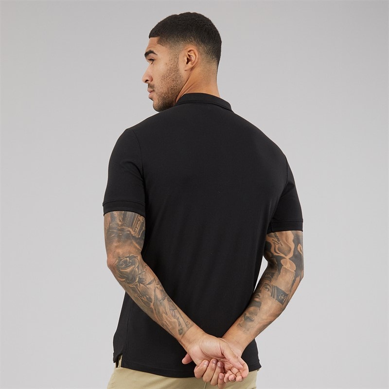 Calvin Klein Mens Thermo Tech Pique Polo Shirt Ck Black - Image 2