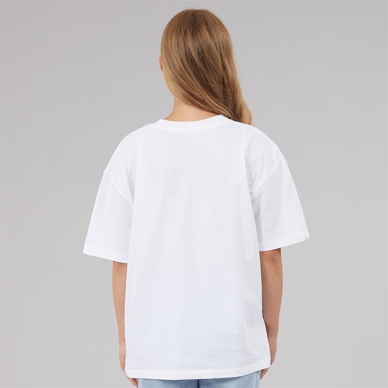 Calvin Klein Girls Bold CKJ Logo T-Shirt Bright White - Image 2