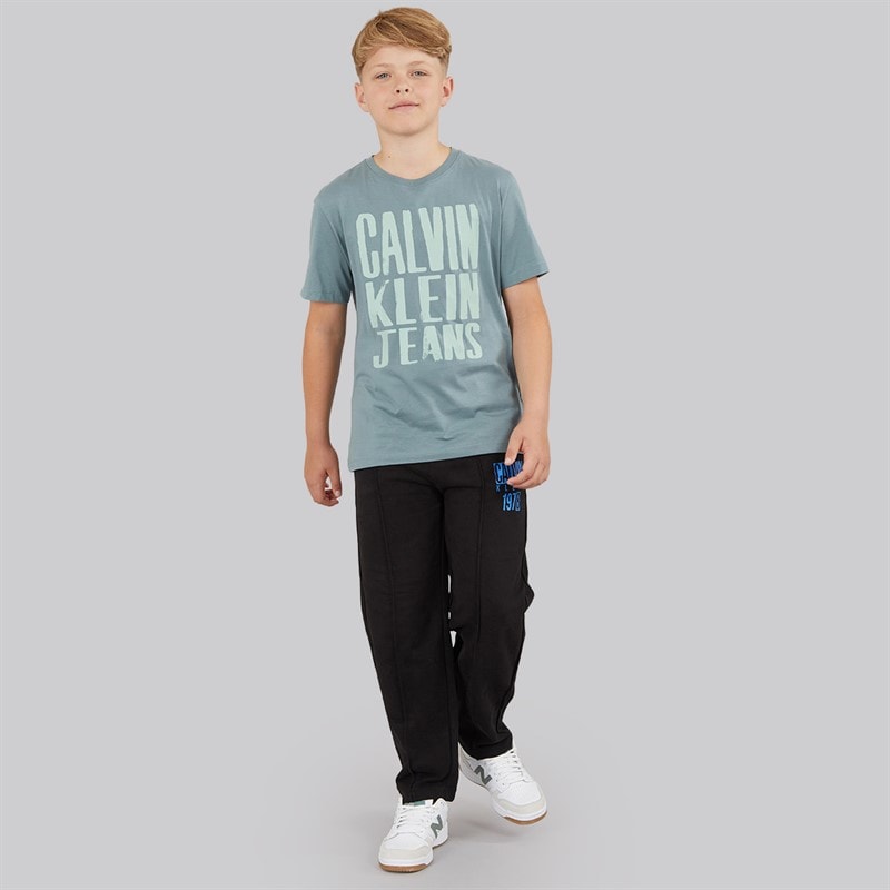Calvin Klein Boys Slogan Graphic T-shirt Trooper - Image 4