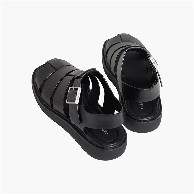 Calvin Klein Womens Zadar Slingback Sandals Triple Black - Image 4