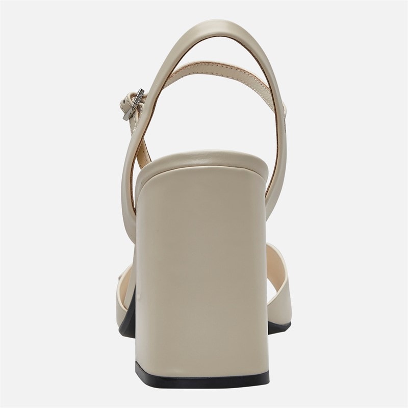 Calvin Klein Womens Leather Heel Sandals Turtle Dove - Image 4