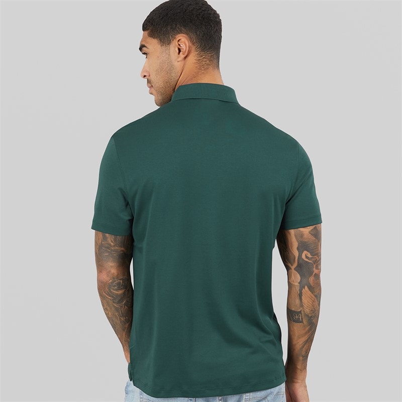 Calvin Klein Mens Short Sleeve Supima Chest Embroidered Polo Shirt Nearly Navy - Image 2