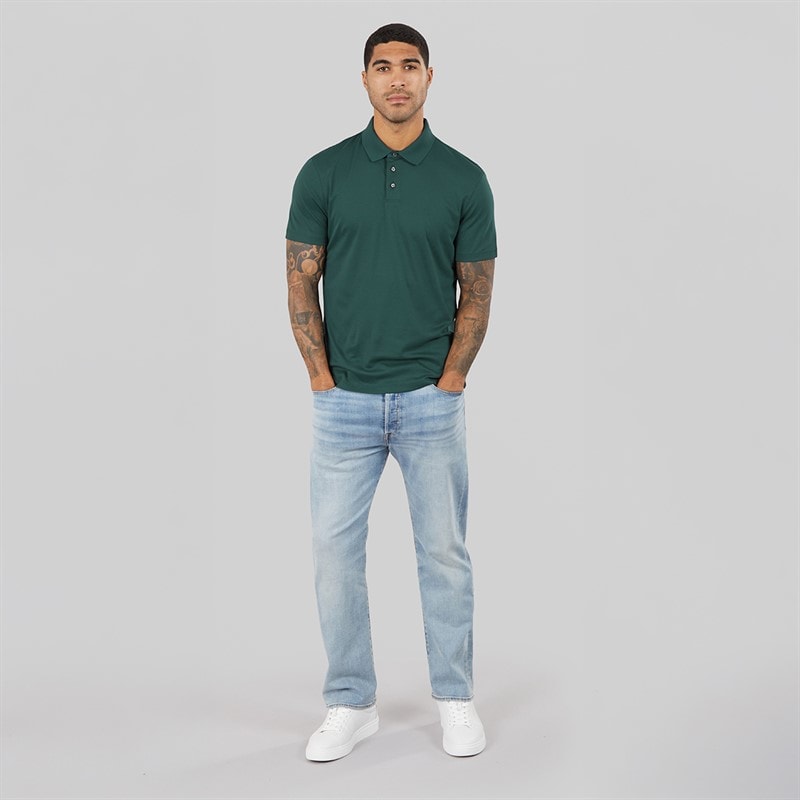 Calvin Klein Mens Short Sleeve Supima Chest Embroidered Polo Shirt Nearly Navy - Image 4