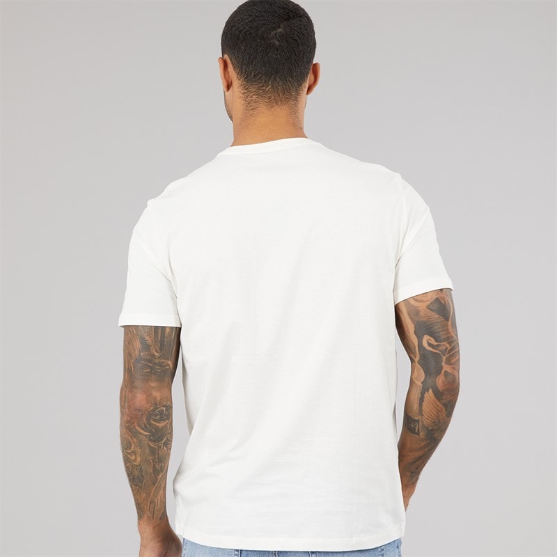 Calvin Klein Mens Short Sleeve Graphic T-Shirt White Greige - Image 2