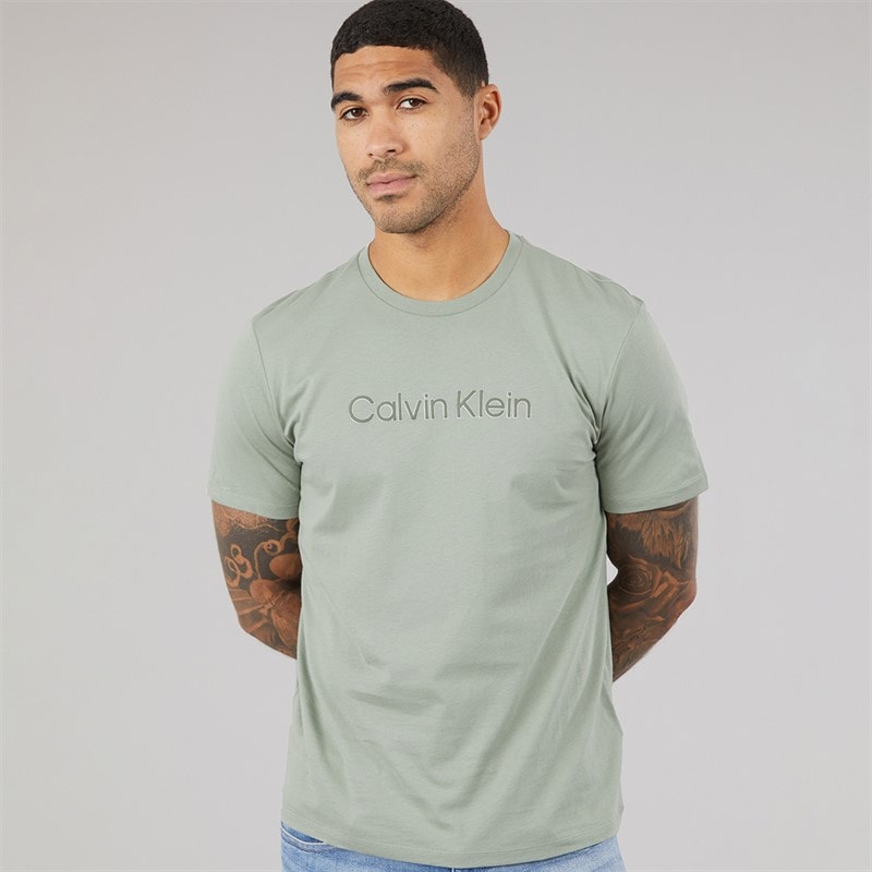 Calvin Klein Mens Sport Graphic T-Shirt Shadow - Image 1