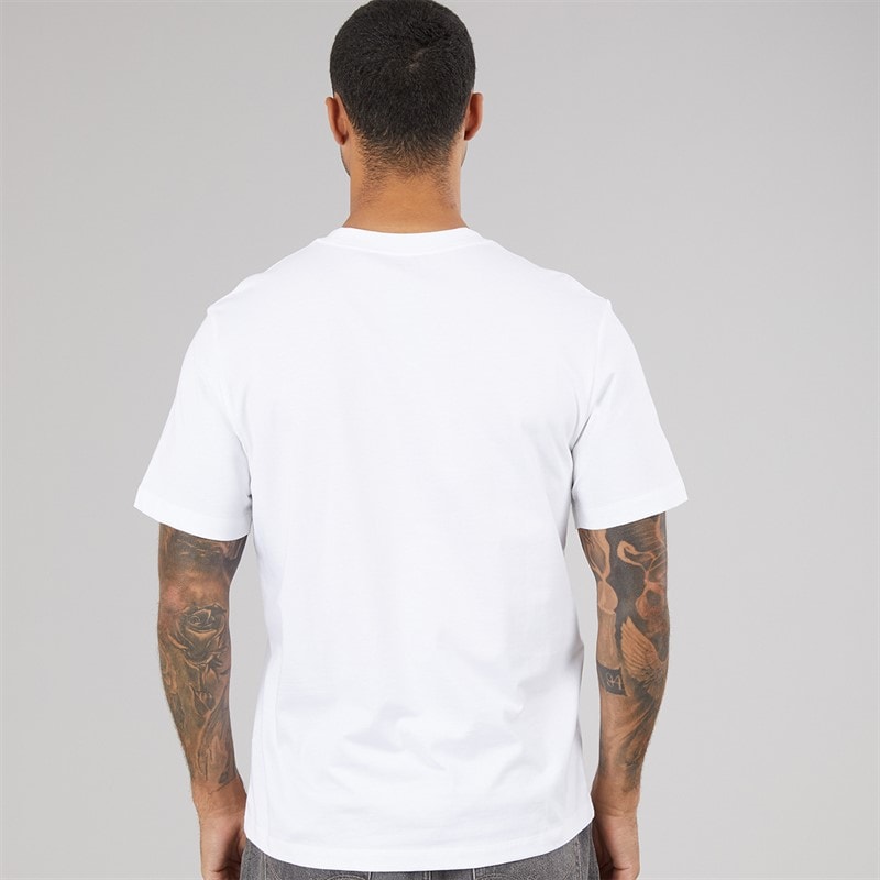 Calvin Klein Mens Tonal Metallic Graphic T-Shirt Bright White - Image 2