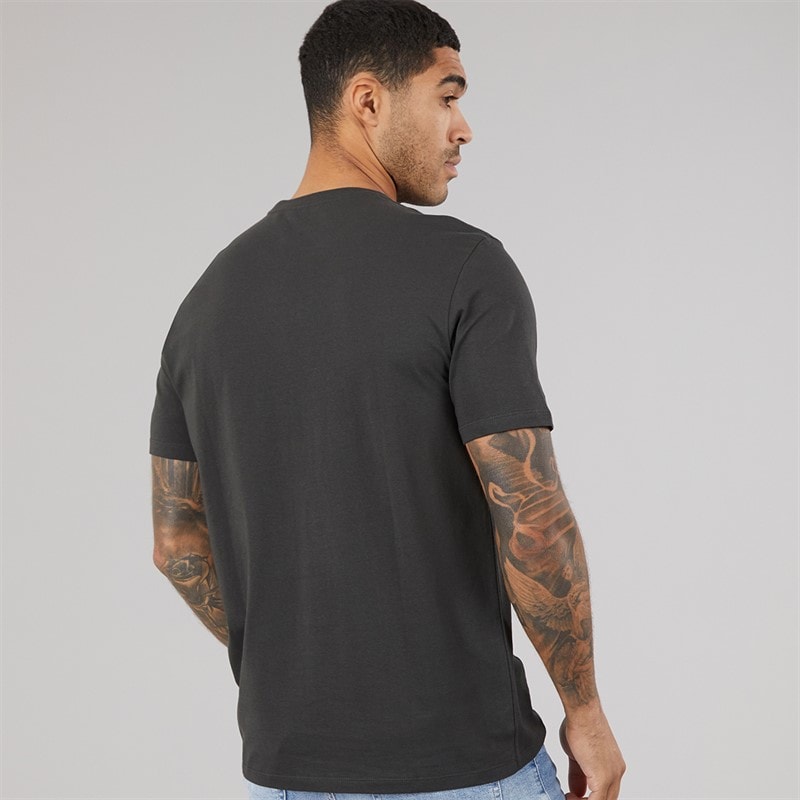 Calvin Klein Mens Mono Logo Graphic T-Shirt Pirate Black - Image 2