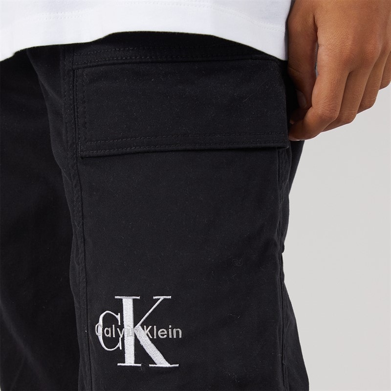 Calvin Klein Boys Cargo Joggers Black - Image 3