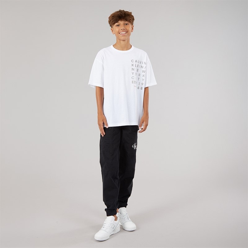 Calvin Klein Boys Cargo Joggers Black - Image 4