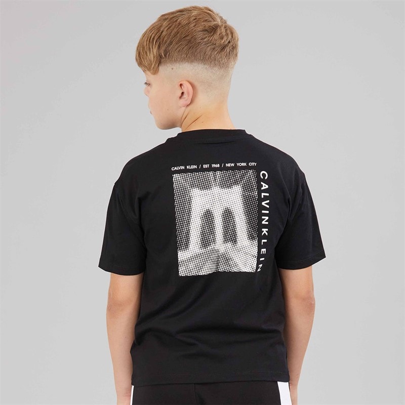 Calvin Klein Boys Bridge T-Shirt Black - Image 3