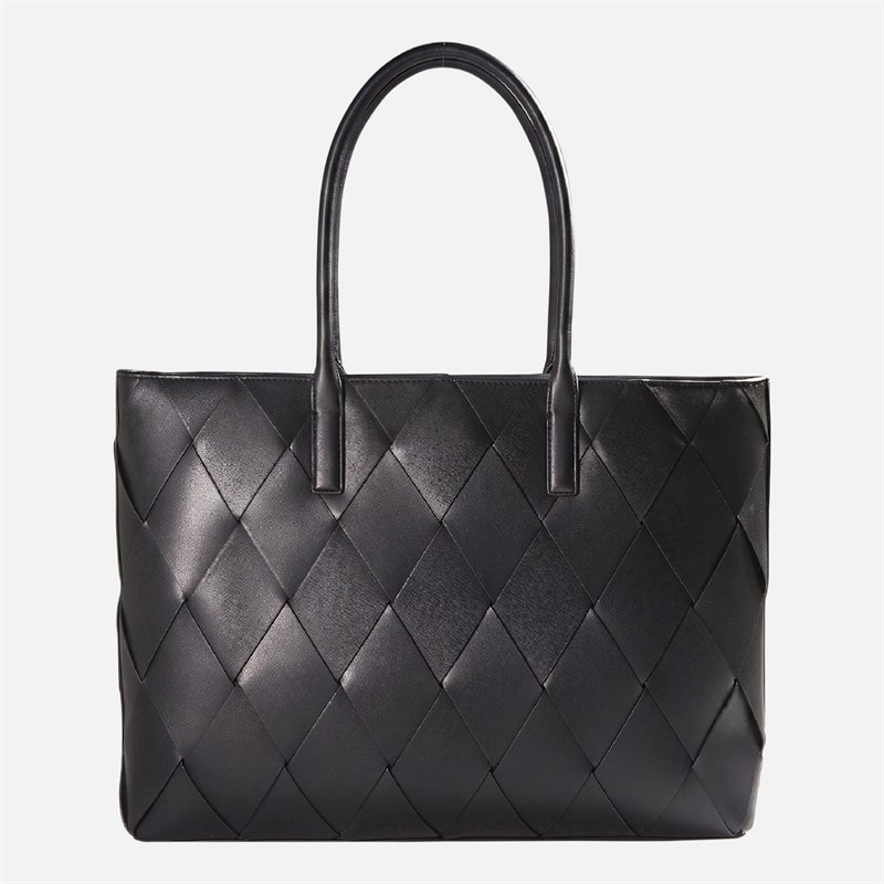 Calvin Klein CK Woven Medium Shopper Bag Ck Black - Image 3