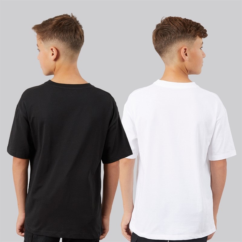 Calvin Klein Jeans Boys Two Pack Logo T-Shirts Bright White/Black - Image 2