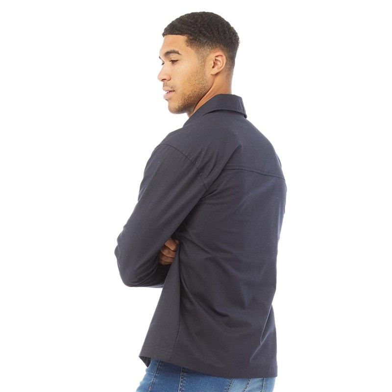 Closure London Mens Utility Overshirt Navy - Image 2