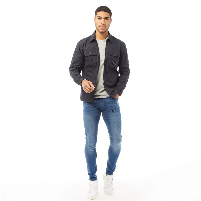 Closure London Mens Utility Overshirt Navy - Image 3