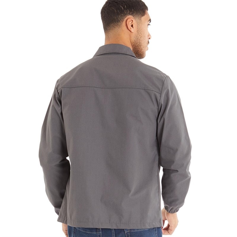 Closure London Mens Utility Overshirt Charcoal - Image 2