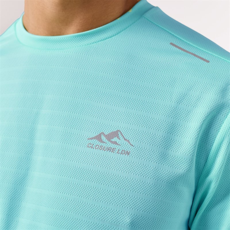 Closure London Mens Training T-Shirt And Shorts Set Aqua - Image 5