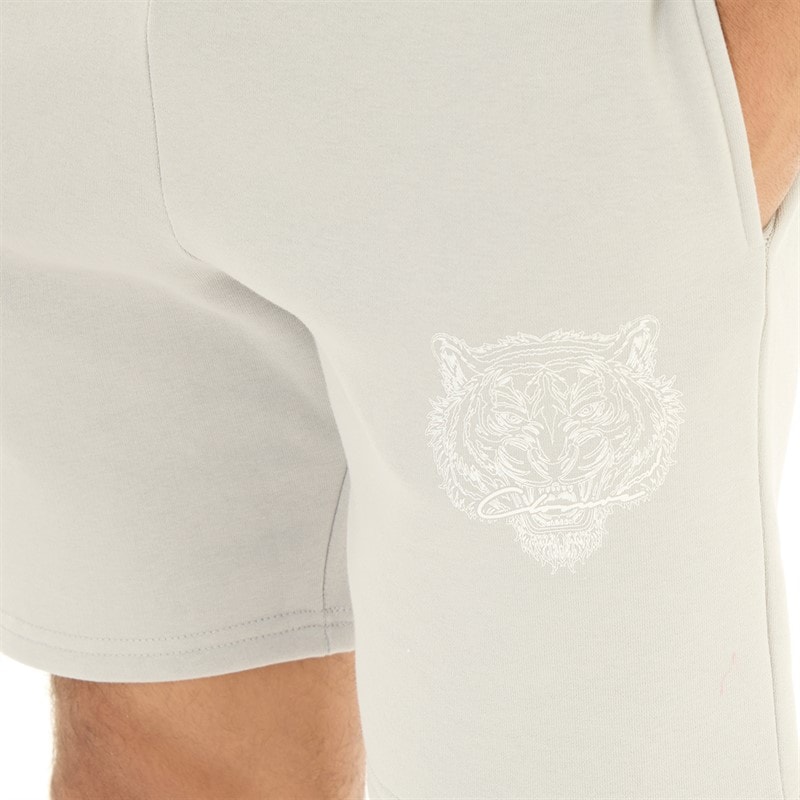 Closure London Mens Fury T-Shirt And Shorts Co-Ord Pastel Blue/Light Grey - Image 3
