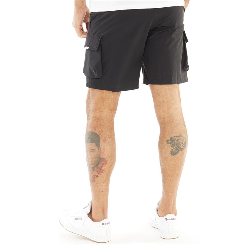 Closure London Mens Ripstop Utility Tech Shorts Black - Image 2