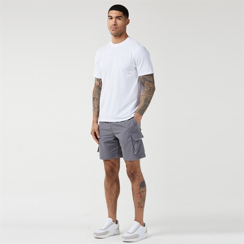 Closure London Mens Ripstop Utility Tech Shorts Charcoal - Image 4