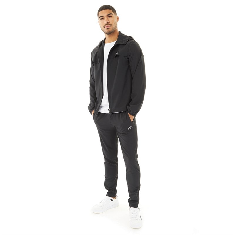 Closure London Mens Poly Tech Tracksuit Black - Image 4