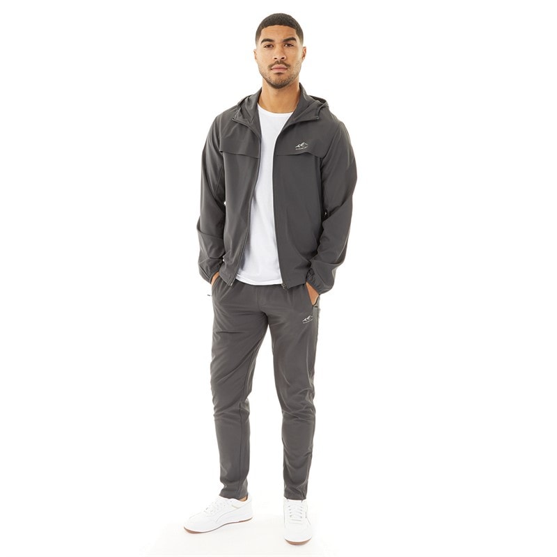 Closure London Mens Poly Tech Tracksuit Charcoal - Image 1