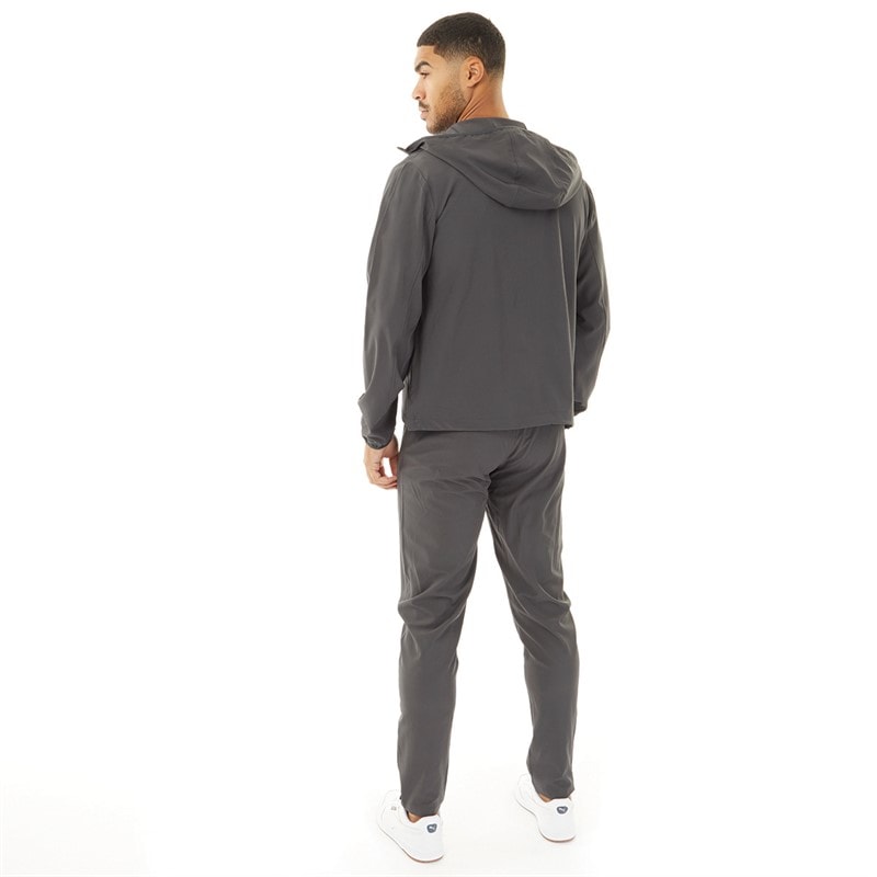Closure London Mens Poly Tech Tracksuit Charcoal - Image 2