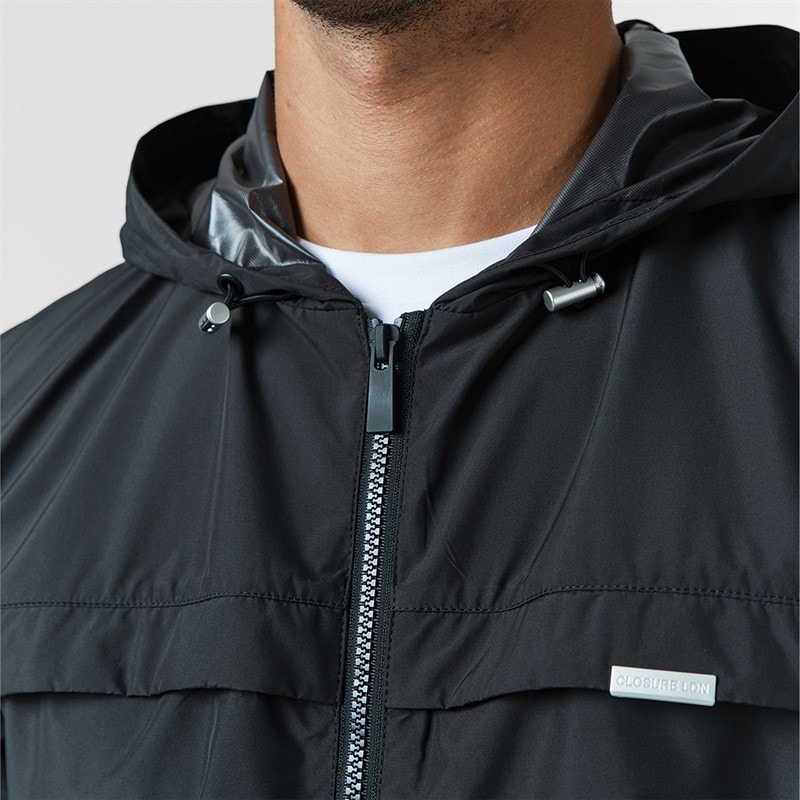 Closure London Mens Smart Windbreaker Black - Image 4