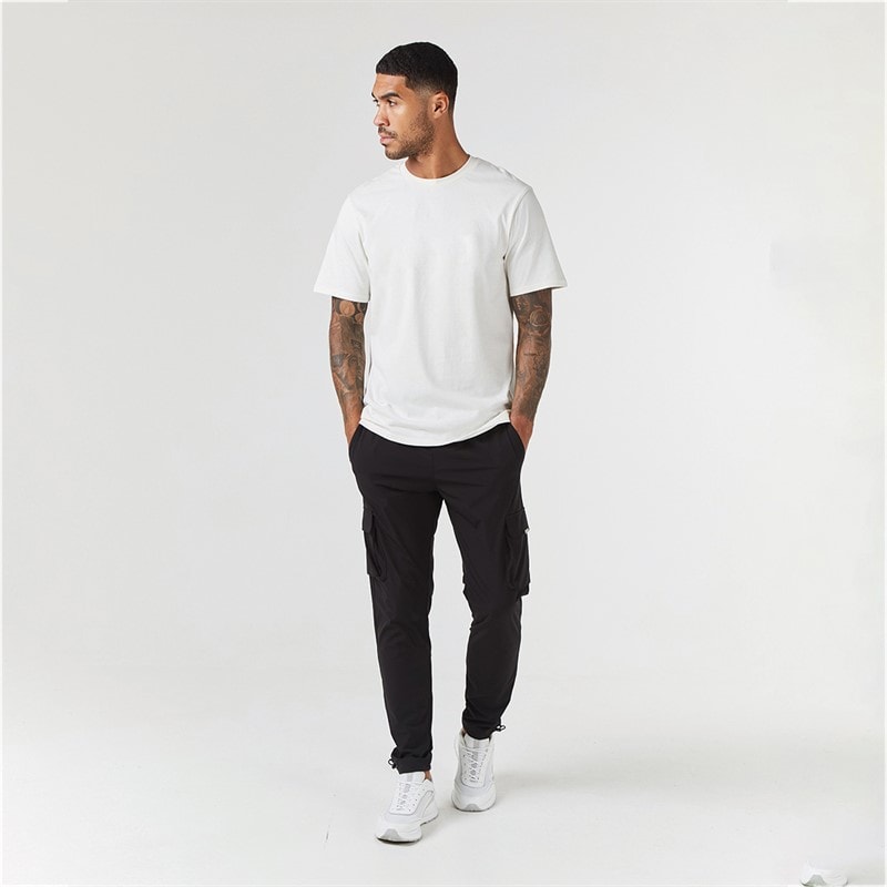Closure London Mens Stretch Tech Cargo Pants Black - Image 4