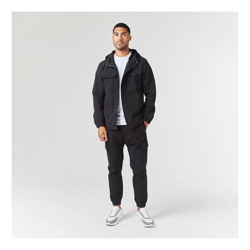 Closure London Mens Premium Ripstop Jacket Black - Image 2