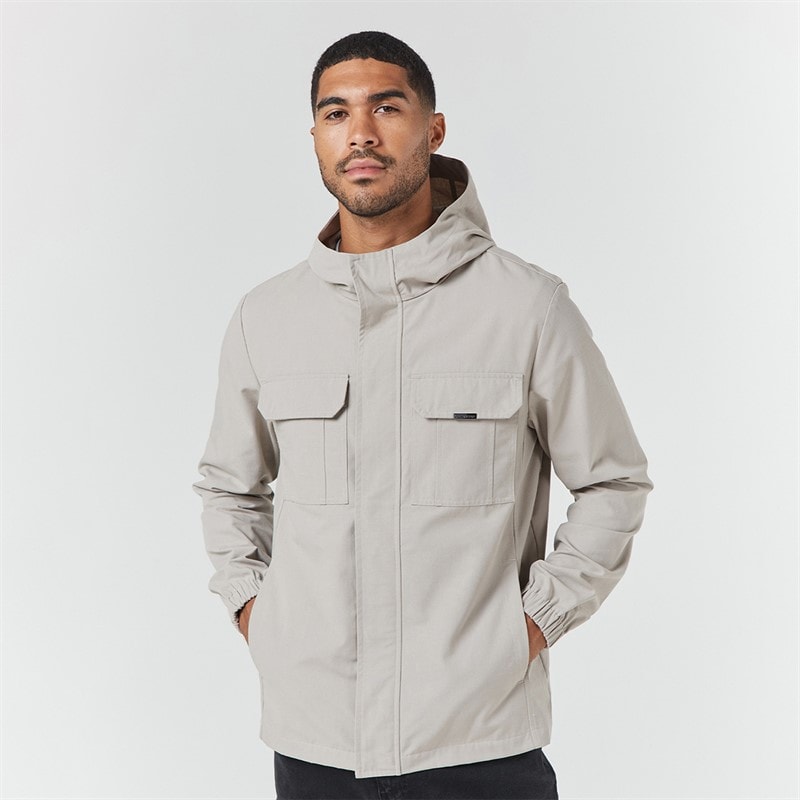 Closure London Mens Premium Ripstop Jacket Stone