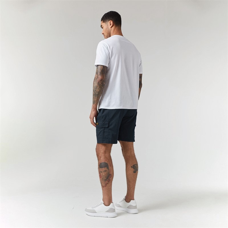 Closure London Mens Two Pack Utility Cargo Shorts Grey/Navy - Image 2