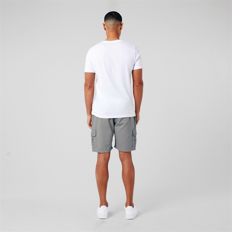 Closure London Mens Two Pack Utility Cargo Shorts Grey/Navy - Image 3