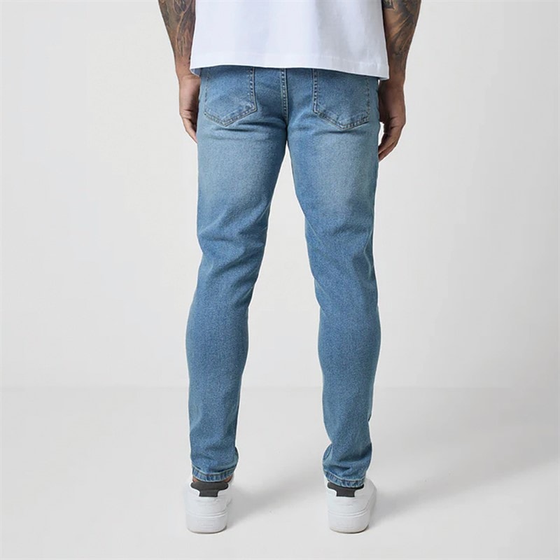 Closure London Mens Two Pack Slim Fit Jeans Mid Blue 198/Light Blue - Image 2