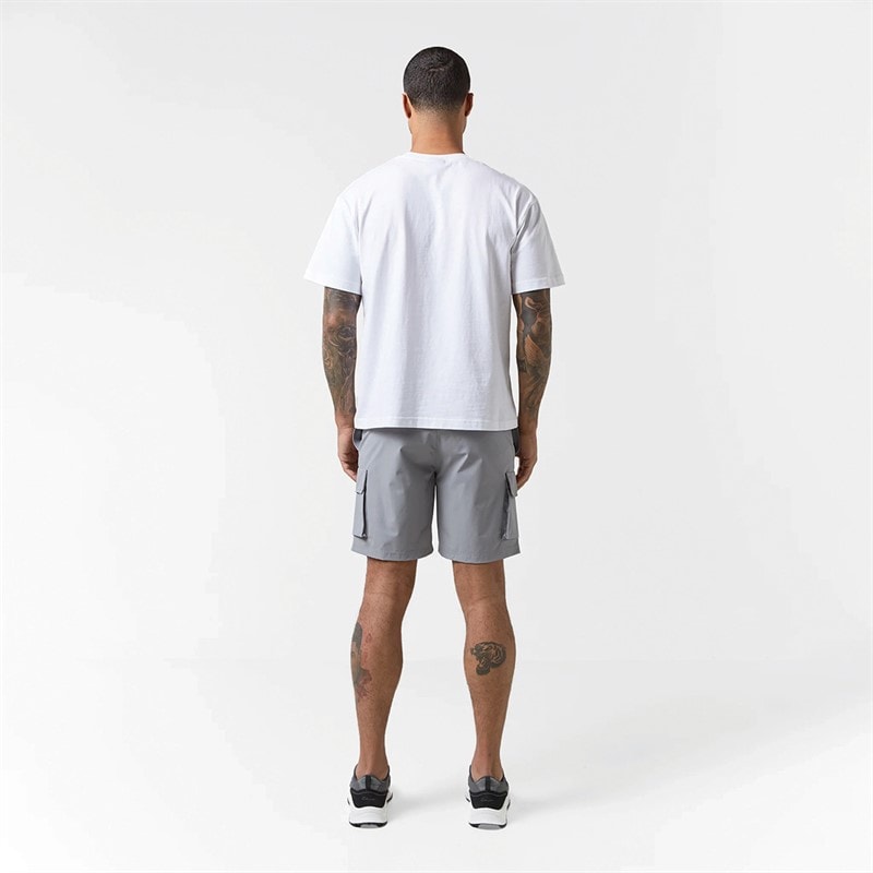Closure London Mens Premium Cargo Shorts Frost Grey - Image 2