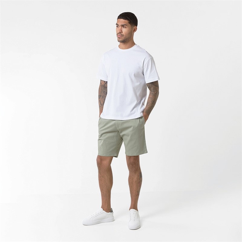 Closure London Mens Regular Chino Shorts Sage - Image 4