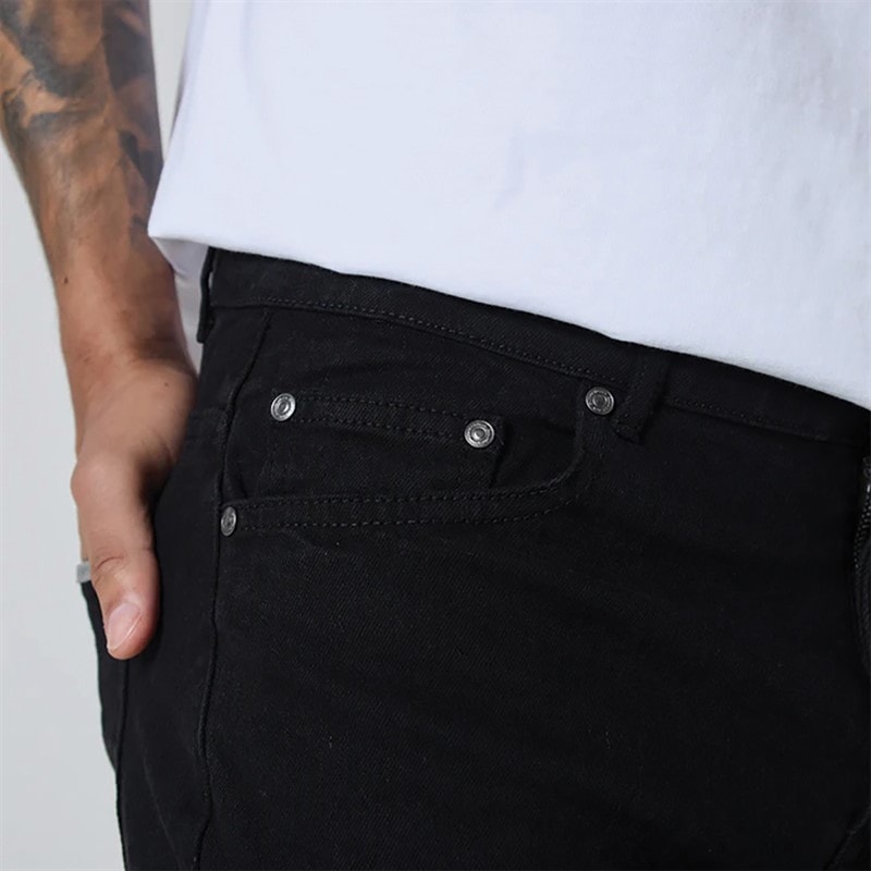 Closure London Mens Regular Fit Jeans Black - Image 4