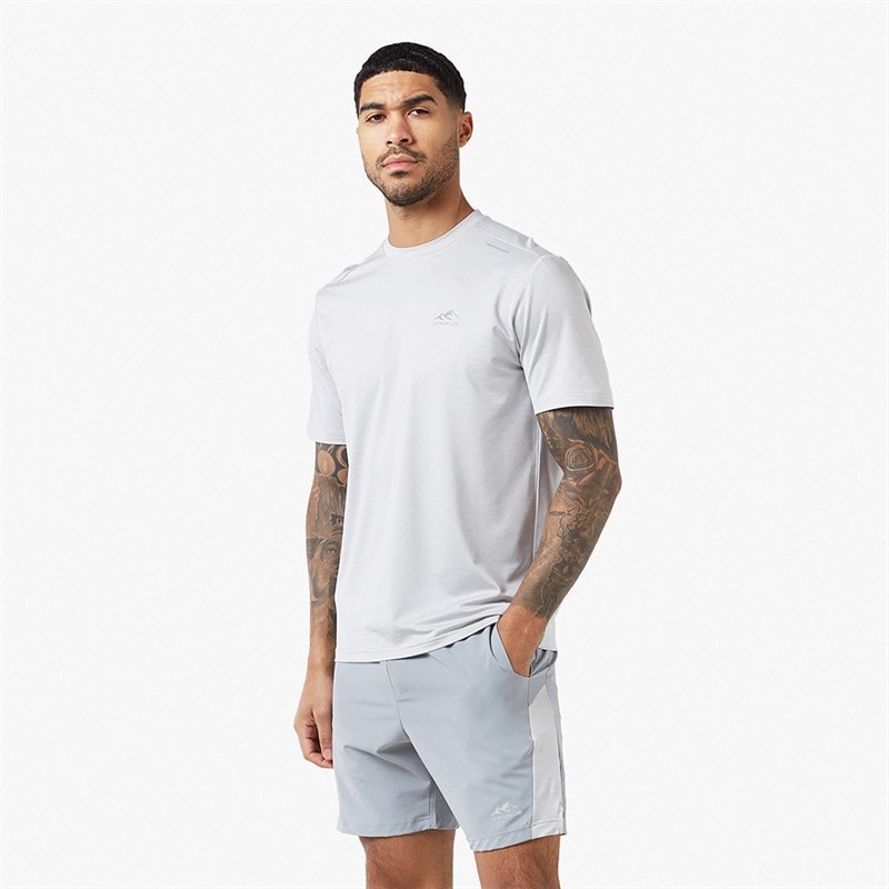 Closure London Mens Space Dye T-Shirt And Shorts Training Set Icegrey