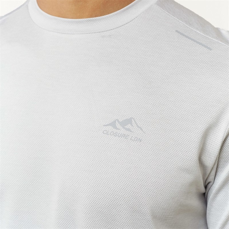 Closure London Mens Space Dye T-Shirt And Shorts Training Set Icegrey - Image 3