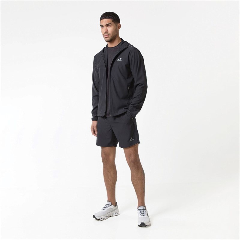 Closure London Mens Core Windbreaker And Shorts Twin Set Black - Image 4