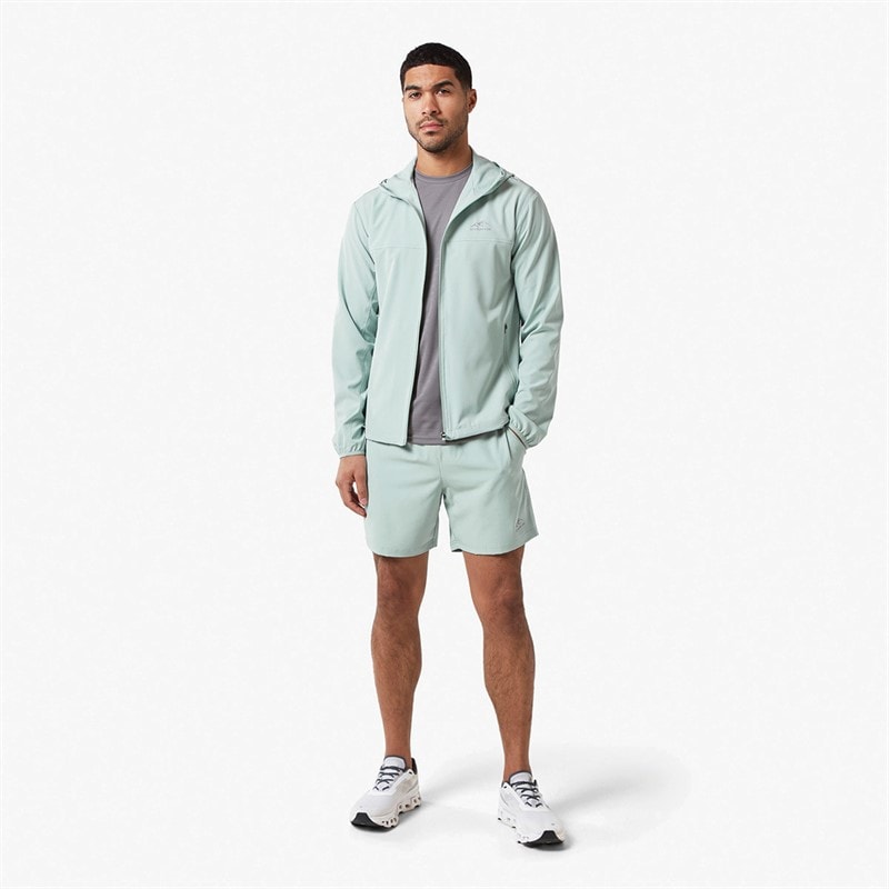 Closure London Mens Core Windbreaker And Shorts Twin Set Sage - Image 4