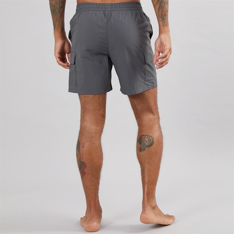 Closure London Mens Cargo Swim Shorts Charcoal - Image 2