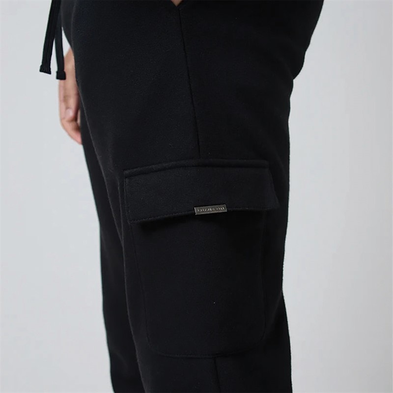 Closure London Mens Core Utility Joggers Black - Image 3