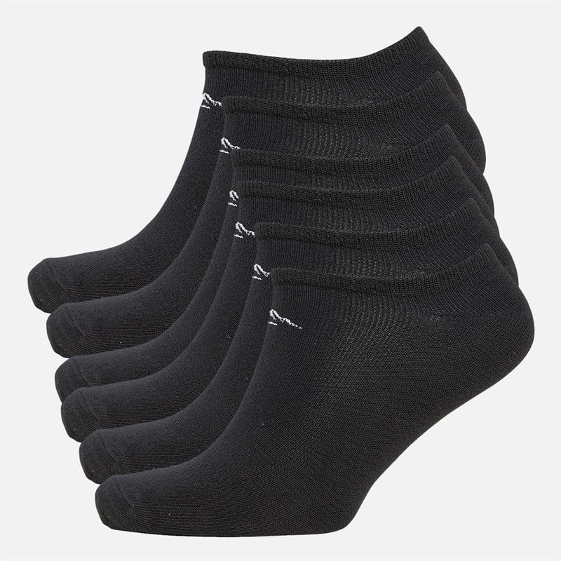 Closure London Mens Six Pack No Show Socks Black - Image 1
