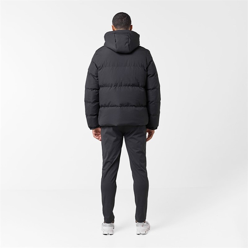 Closure London Mens Ripstop Racer Puffer Jacket Black - Image 3