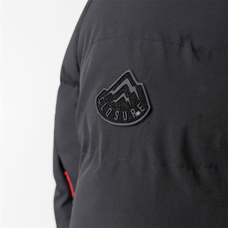Closure London Mens Ripstop Racer Puffer Jacket Black - Image 5